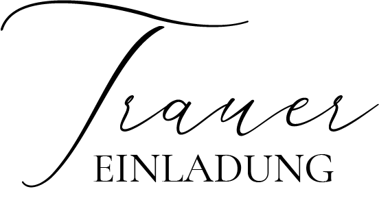 Trauereinladung