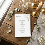 Trauereinladung "Beloved" | Set mit Wachssiegel und Trockenblume